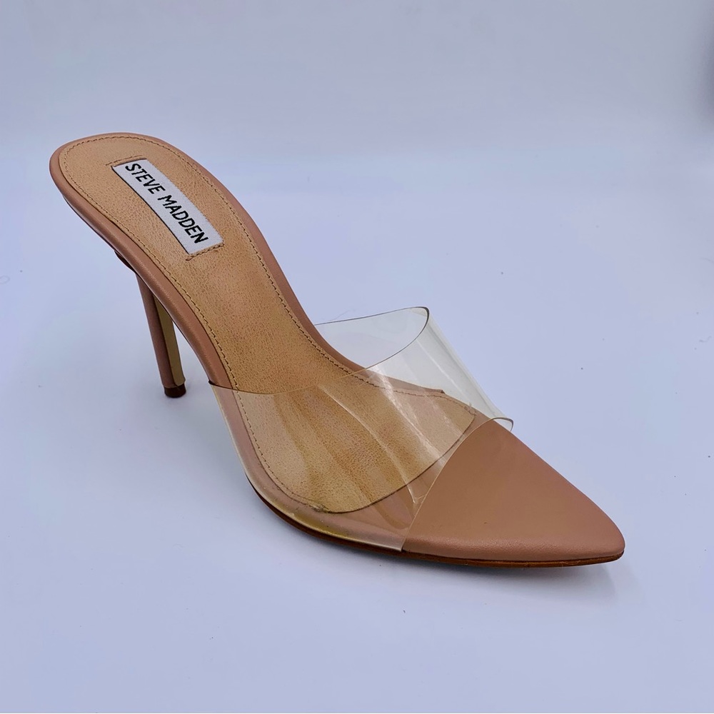 Steve Madden shoes Signal Clear heels clear toe strap women size 9